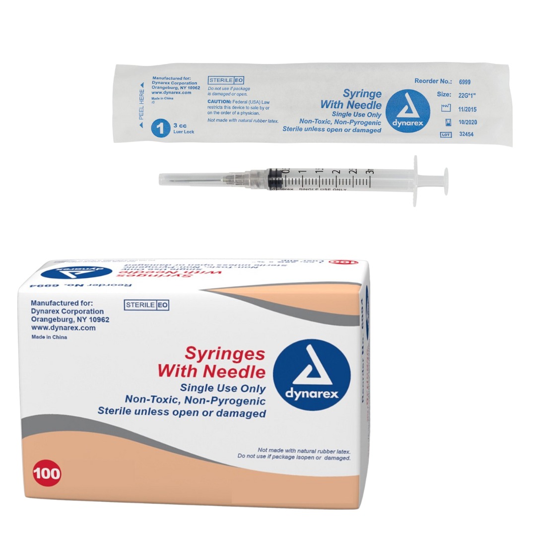 Dynarex Syringes With Needle Sterile - Suprememed